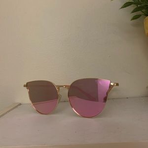 Vintage rose gold cat eye sunglasses
